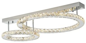 Lustra LED aplicata design modern Girona crom