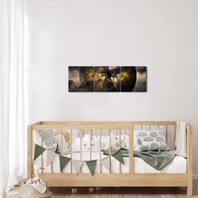 Tablou - Cerul enigmatic (cu ceas) (90x30 cm)