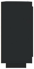 Servanta, negru, 92x35x75 cm, lemn compozit 1, Negru