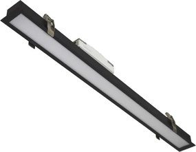 Plafonieră LED REDOM LED/24W/230V 4000K 60 cm neagră