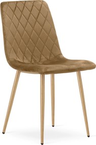 Scaun de catifea maro TURIN