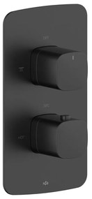 KFA Armatura 5759-001-81 - Baterie de duș termostatică pentru montaj incastrat MALAGA, negru