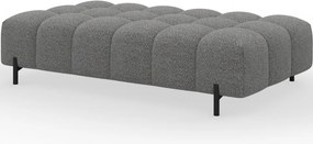 Taburet Tapitat cu Picioare Ferivo, gri bouclé – Royal 03