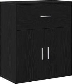 vidaXL Bufet cu sertar Stejar Negru 60 x 31 x 70 cm Lemn compozit