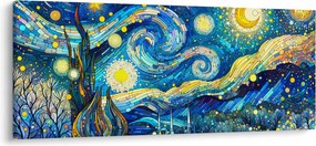 Tablou – Mozaic al nopții înstelate (120x50 cm)