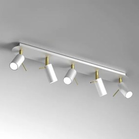 Spot PRESTON 5xGU10/40W/230V alb/aurie