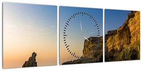 Tablou - recif de mare (cu ceas) (90x30 cm)