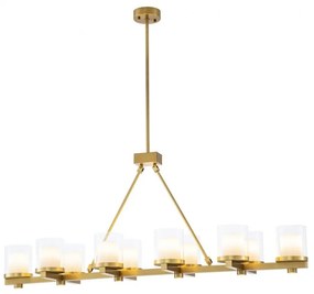 Lustra suspendata cu telecomanda design LUX Donovan, alama antica 115300 HZ