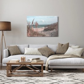 Tablou - Plaja roz (90x60 cm)
