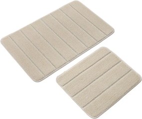 Covorașe de baie crem 2 buc. 50x80 cm Yeni Cizgli – Foutastic