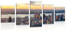 Tablou 5-piese panoramă oraș New York