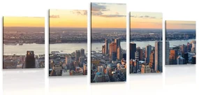 Tablou 5-piese panoramă oraș New York
