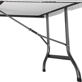 Masa gradina/bufet/camping Pliabil Alb 183 x 76 cm