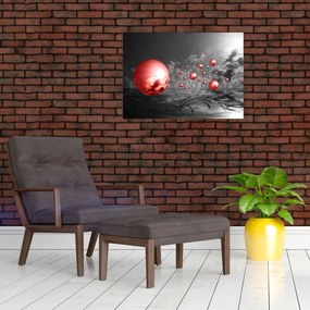Tabloul bilelor roșii (70x50 cm)