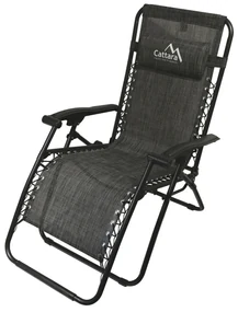 Cattara 13520 Șezlong pliabil Alicante, antracit,150 x 66 cm