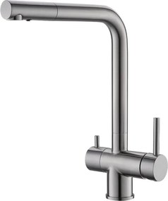 Baterie bucatarie Alveus Aquila monocomanda inox periat