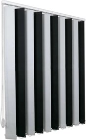 Jaluzele verticale OPACE BLACK OUT STELLA 8270 /8230 ALB/NEGRU