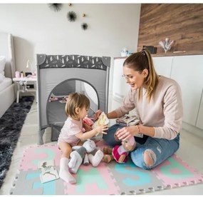 Pătuț pliabil BASIC gri BabyOno