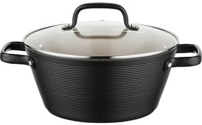 Florina Oală din aluminiu Carina Black 3,3 l, 24 cm, diam. 24 cm