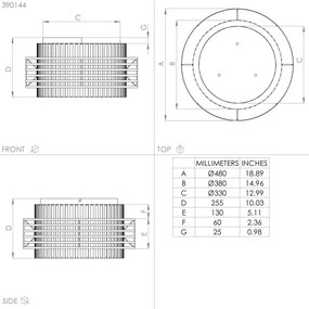 Plafonieră Eglo 390144 OLTAMAR 3xE27/40W/230V crem