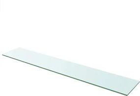vidaXL Raft din sticlă transparentă, 110 x 20 cm