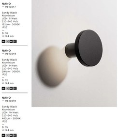 Aplica LED ambientala stil minimalist NANO D-15cm