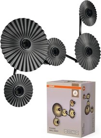 Osram - Aplică de perete PLISSEE 5xE27/15W/230V antracit