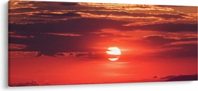 Tablou cu soarele colorat (120x50 cm)