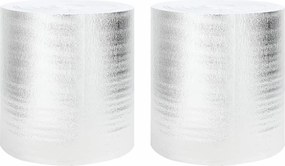 vidaXL Reflector de căldură pentru radiator 2 pcs Argintiu 25 x 0,5 m