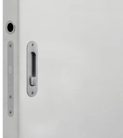 Usa glisanta HDF incastrata in perete - Colectia Basic 900x2000, 915 x 2020, Folie Decor, 2000 x 2100, Set maner + broasca cu cioc, Nuc