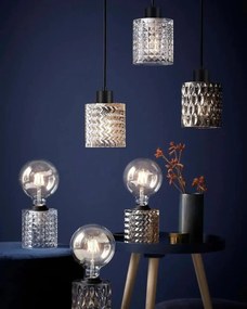 Veioza design modern Hollywood, sticla transparenta 46645000 NL