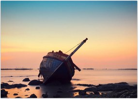 Tablou - Nava naufragiată (70x50 cm)
