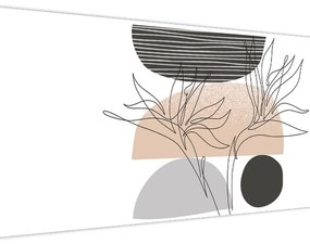 Tablou - Linie de artă flori N⁰2 (120x50 cm)