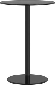 vidaXL Masă de grădină rotundă, negru, Ø50x72 cm, oțel