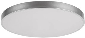 Plafoniera LED cu telecomanda design slim Tesia argintiu 60W