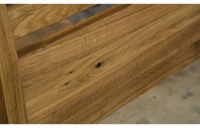 Pat dublu din lemn de stejar 160x200 cm Odys - The Beds