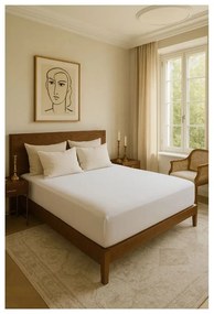 Cearceaf alb din bumbac ranforcé cu elastic 200x140 cm Ranforce – Mila Home Luxury