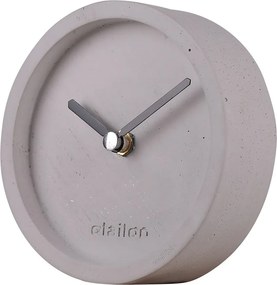 Ceas decorativ SAAT, gri, beton, 12x4 cm