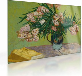 Tablou pe sticlă - Vincent van Gogh, Oleanders, reproducere (70x50 cm)