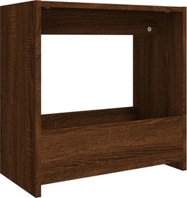 vidaXL Masă laterală, stejar maro, 50x26x50 cm, lemn prelucrat