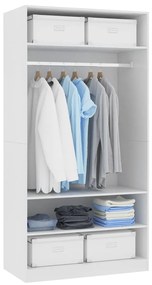 Sifonier, alb, 100x50x200 cm, PAL Alb, 100 x 50 x 200 cm, 1