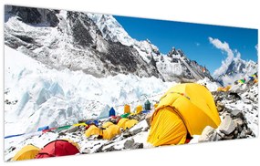 Tablou - Camping la munte (120x50 cm)