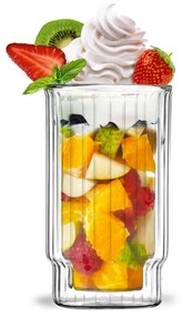 Set 2 pahare cu pereți dubli Vialli Design, 300 ml