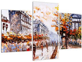 Tablou - Viața în oraș (90x60 cm)