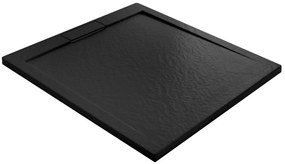 Cadita de dus Grand Negru 80x100