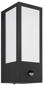 Aplică de exterior cu senzor GUNDULA 1xE27/60W/230V IP44 Globo 31980OS