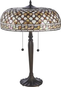 Endon 112178 - Lampă de masă Tiffany MILLE FEUX 2xE14/40W/230V diametru 45 cm