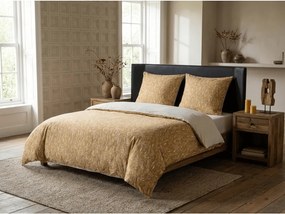 Lenjerie de pat din microflanel KOSTAR galbenă Dimensiune lenjerie de pat: 70 x 90 cm | 140 x 220 cm