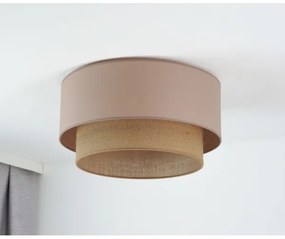 Plafonieră Duolla BOHO 1xE27/15W/230V d. 45 cm bej/maro