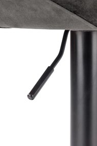 Scaun de bar H103 velvet gri